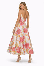 Carica l'immagine nel visualizzatore di Gallery, Abito midi strapless floreale
