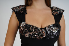 Carica l&#39;immagine nel visualizzatore di Gallery, Accessorio Collo - Varianti: Nero Paillettes e Pizzo Rosso
