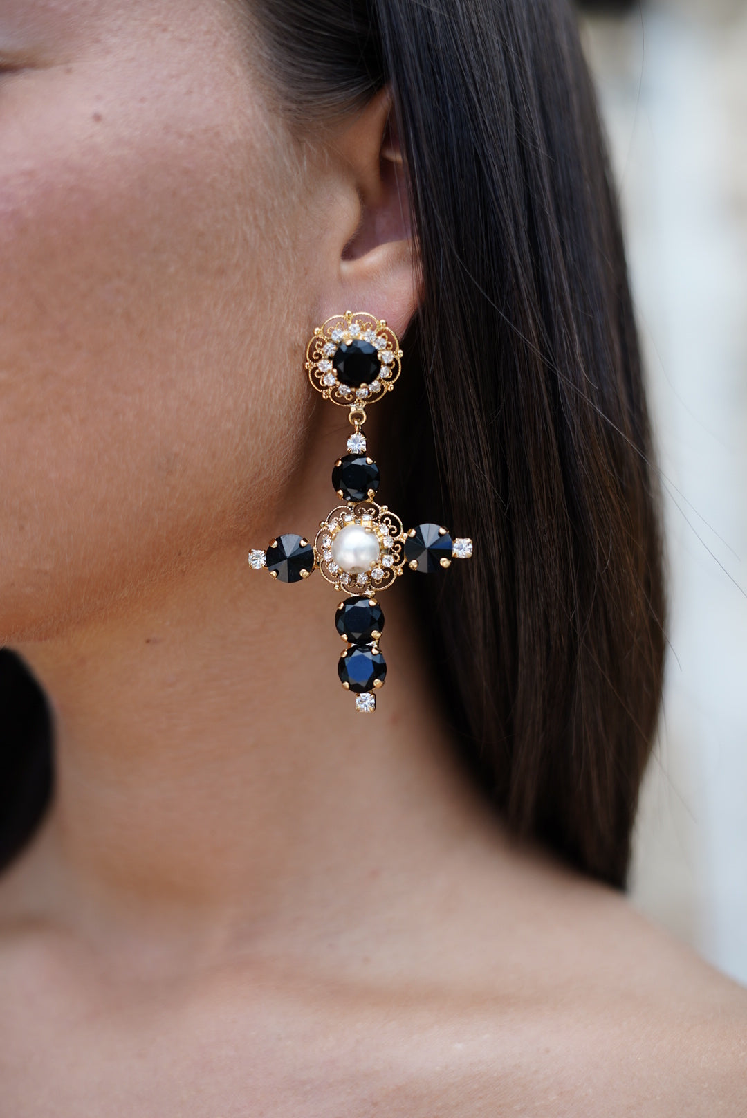 Orecchini Croce